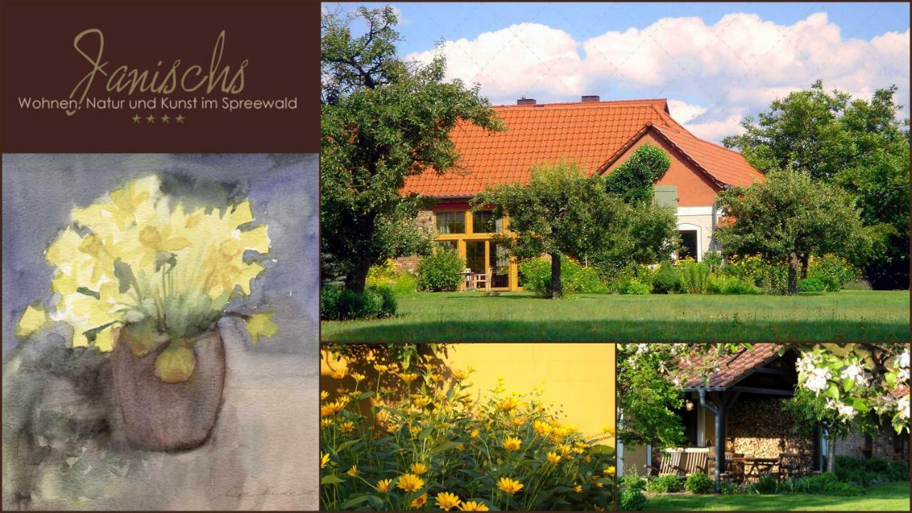 Janischs Fewo Im Spreewald, Terrasse, Grosser Garten Und Blick Inklusive Unterspreewald Exterior photo